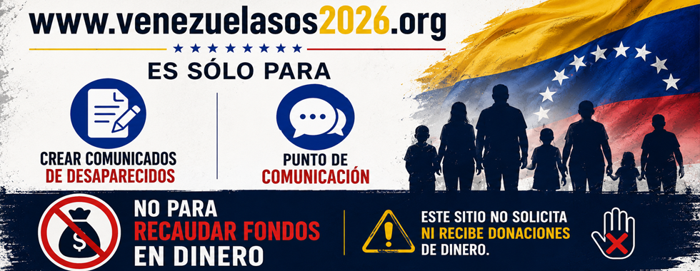 Personas No Localizadas en Venezuela